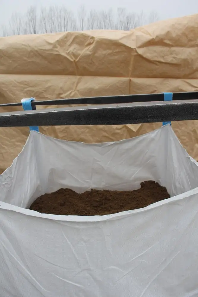 PP big Jumbo bag 1000kg tubular double warp  U type FIBC bulk bag