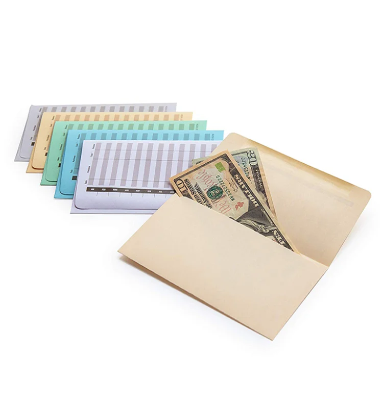 cheap colored and plastic cash budget envelopes with 12 budget envelopes