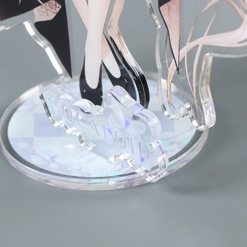 wholesale custom cartoon anime stand keychain charms plastic hologram printed acrylic display standee