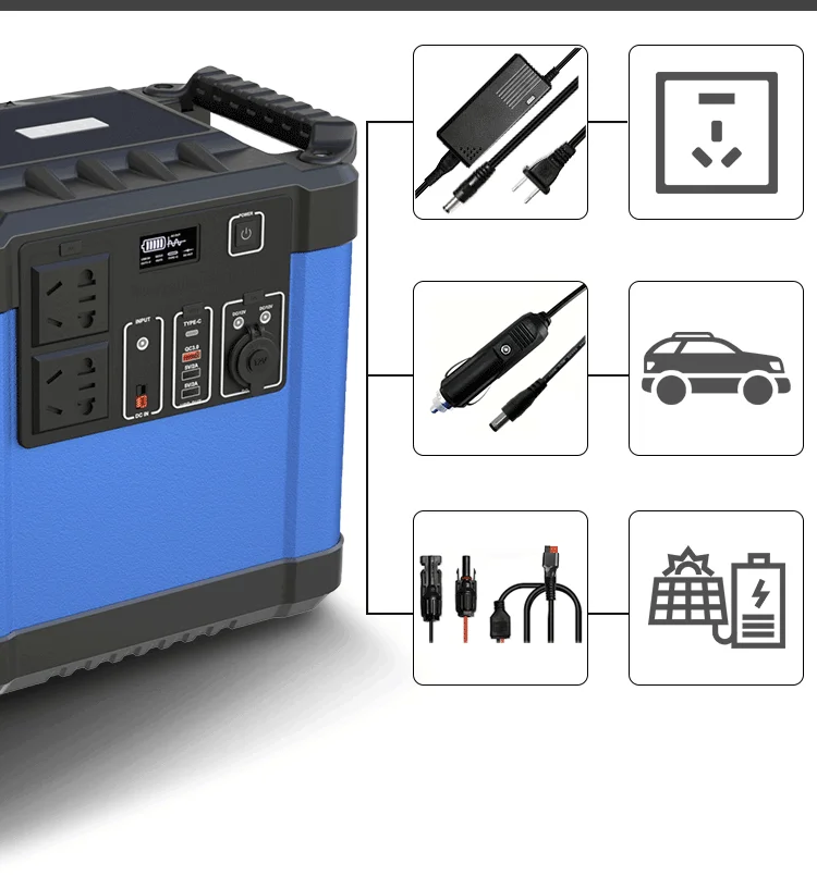 Top Quality OEM ODM Emergency Solar 1500Wh Camping Tourism Portable Rechargeable Power Station