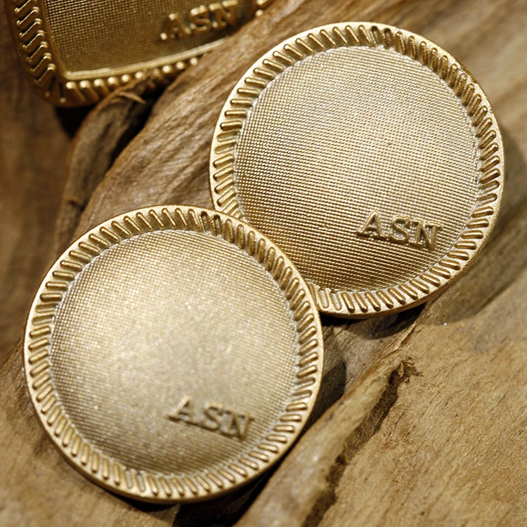 Custom Garment Denim Iron Jeans Rivets Horn Buttons Custom Decorative Metal Button Luxury Metal Gold Metal Buttons