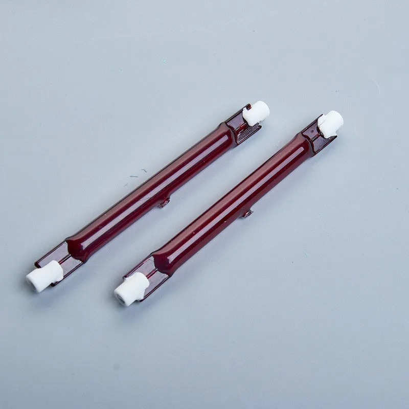 AC220-240V R7S Infrared heating tube oven paint baking room gold-plated heating light livestock heating equipment Halogen lamp