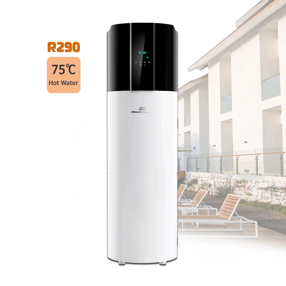 R290 умный Wi-Fi контроль горячей воды тепловой насос все в одном воздушный водяной для домашнего