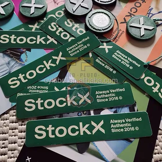 Stock x проверенный tagStock X Tag 2023 новейшие аксессуары для обуви с застежкой-молнией QR-код стикер обувная пряжка