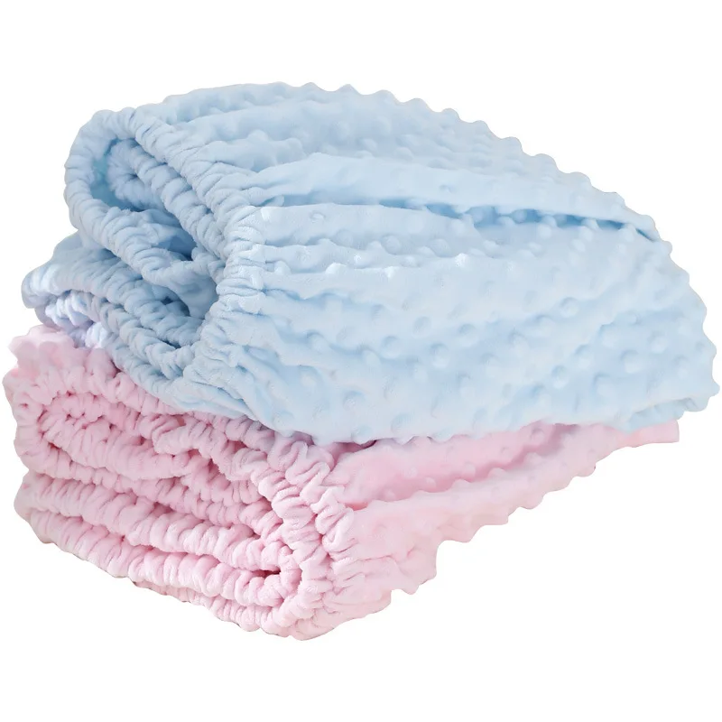 OEM/ODM baby bedding set with dots cold proof bassinet sheets comfortable antiskid baby fitted crib sheet