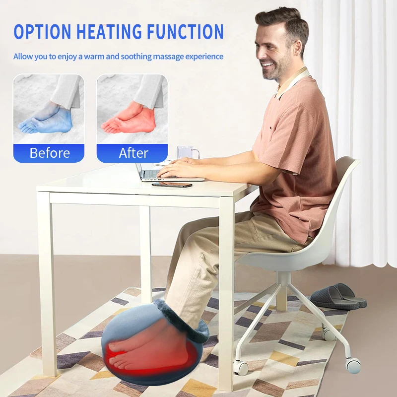 Hot Selling Foot Massage Machine Shiatsu Deep Shiatsu Foot Massager With Heat  for Home Office