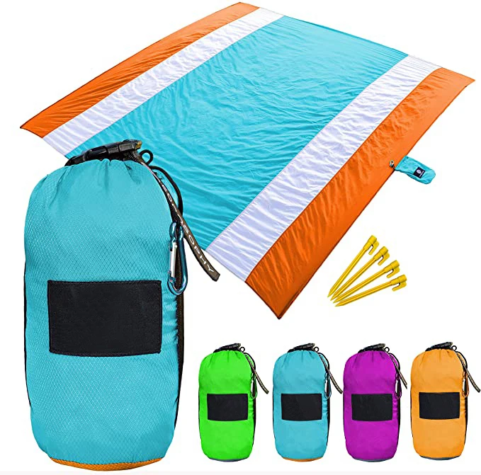 Beach Blanket Waterproof Sand proof, 95'*108' Oversized Beach Mat for 4-7 Adults