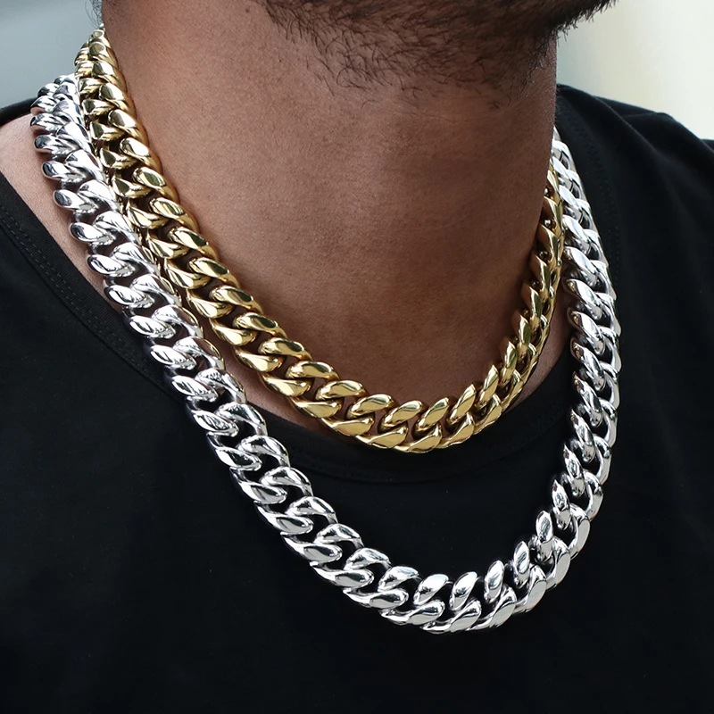  Miss Jewelry 14k gold hip hop jewelry 8mm cuban link chains wholesale price