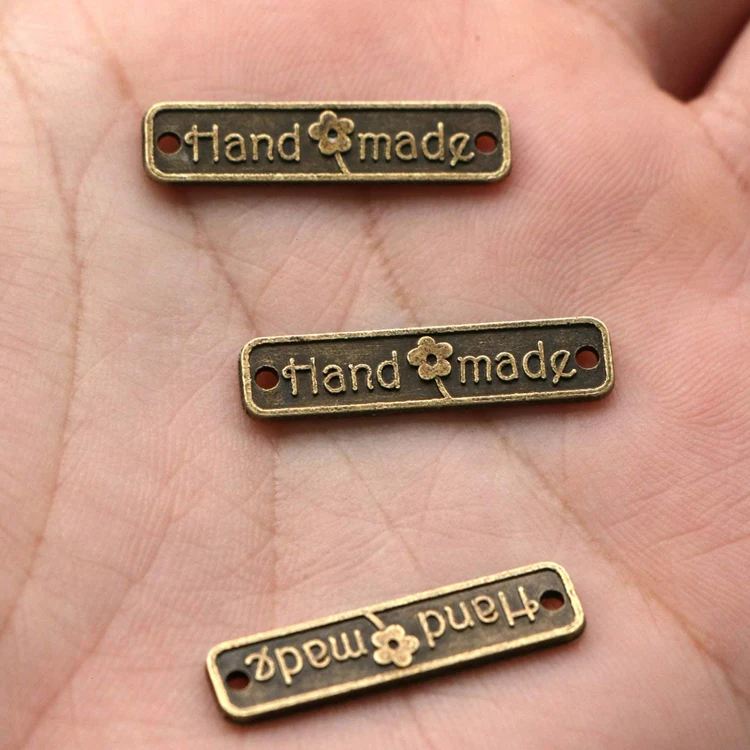 Custom Design Adhesive Golden Stainless Steel Logo Label Metal Brand Tag