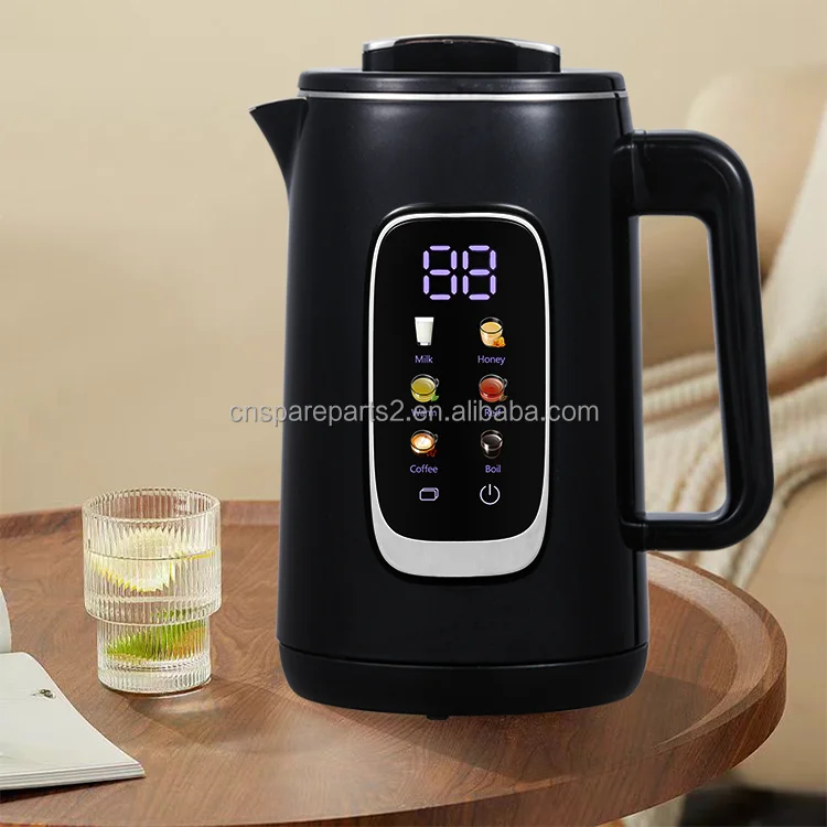 Smart Home Appliances Middle East Market Turkish Tea Kettle Real Time Temperature Display 1.5l +1.0l Tea Maker Machine
