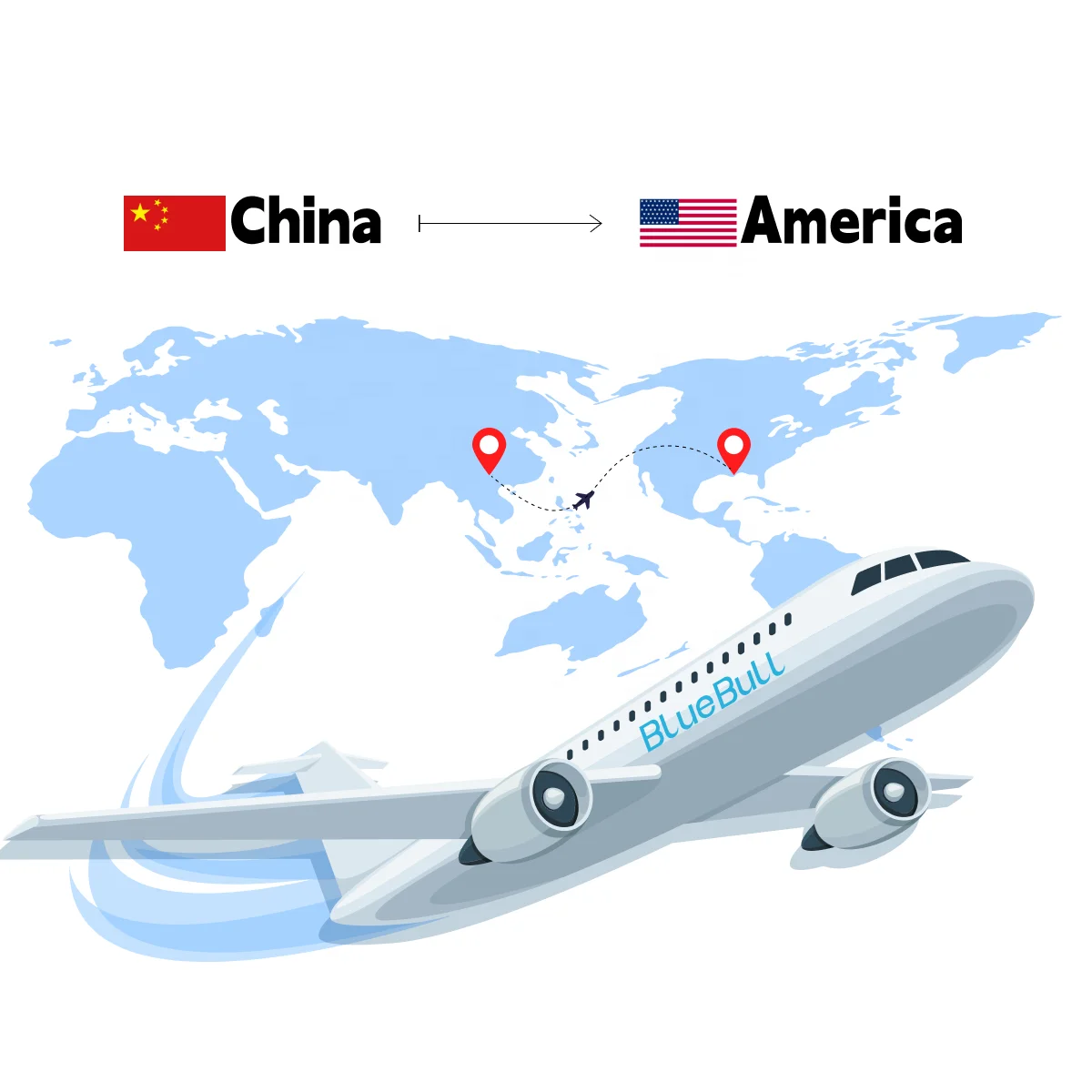 Shenzhen/Guangzhou/Yiwu Air shipping forwarding agent from China to USA Miami Los Angeles New Jersey Houston