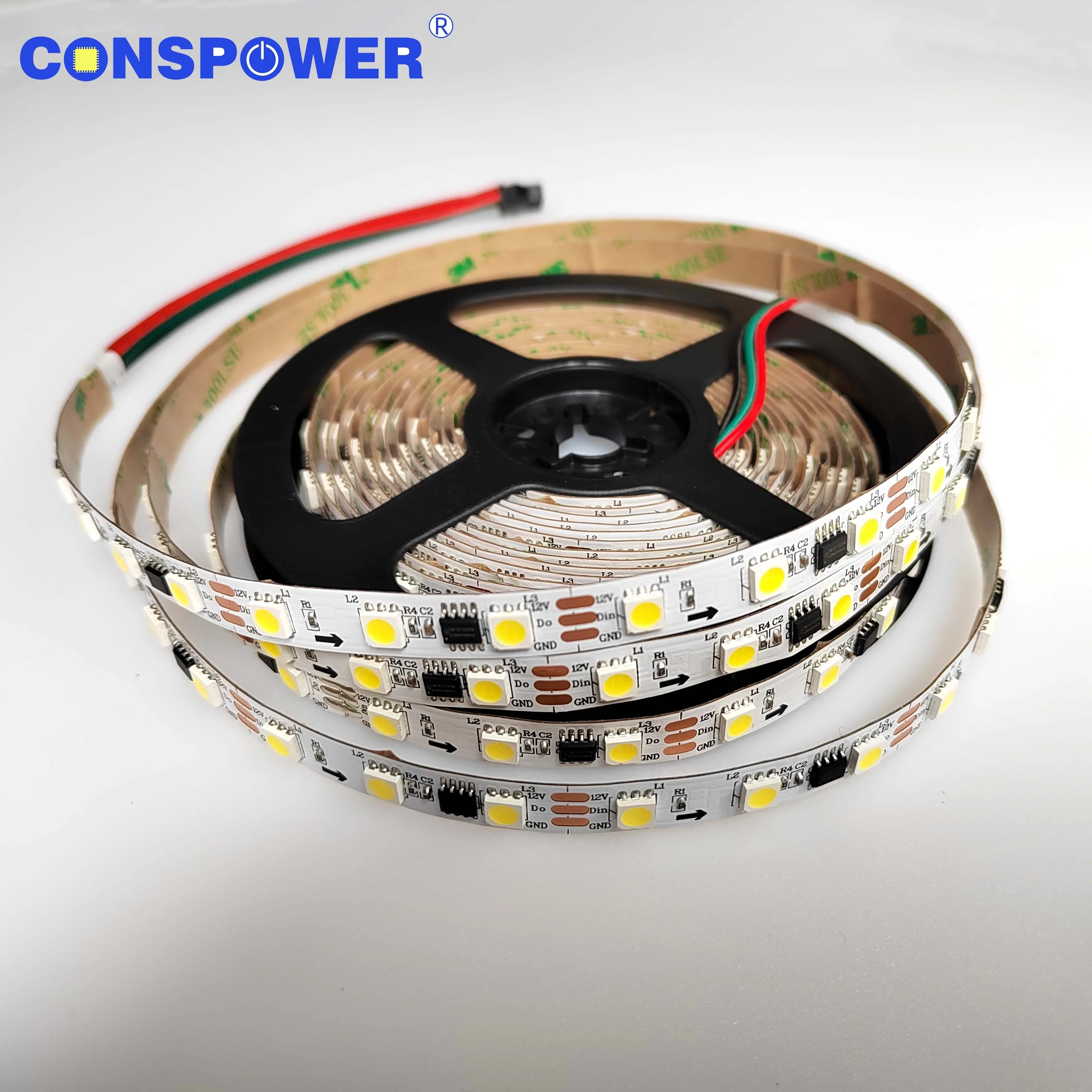 60LEDS/M Programmable  IC SM16703 SMD 5050 6000K Cold White 12V Addressable LED Strip Adressierbarer Streifen Bande adressable