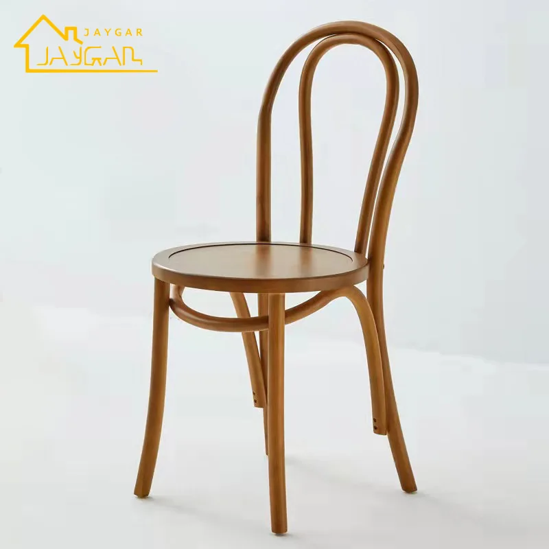 Wholesale bistro antique wooden chairs mid century french thonet style chair restaurant bentwood stackable dining chairs
