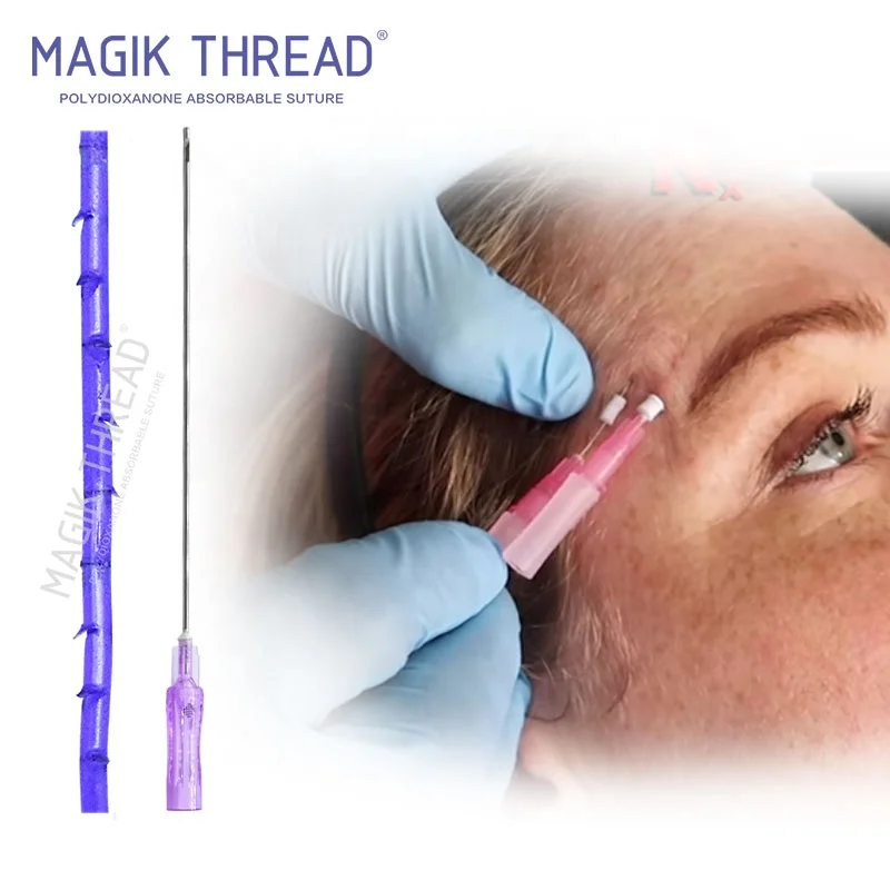 Cog 6D W Blunt 18G 100mm factory direct price cog 6d face lifting pdo thread for hypodermic mesotherapy needle