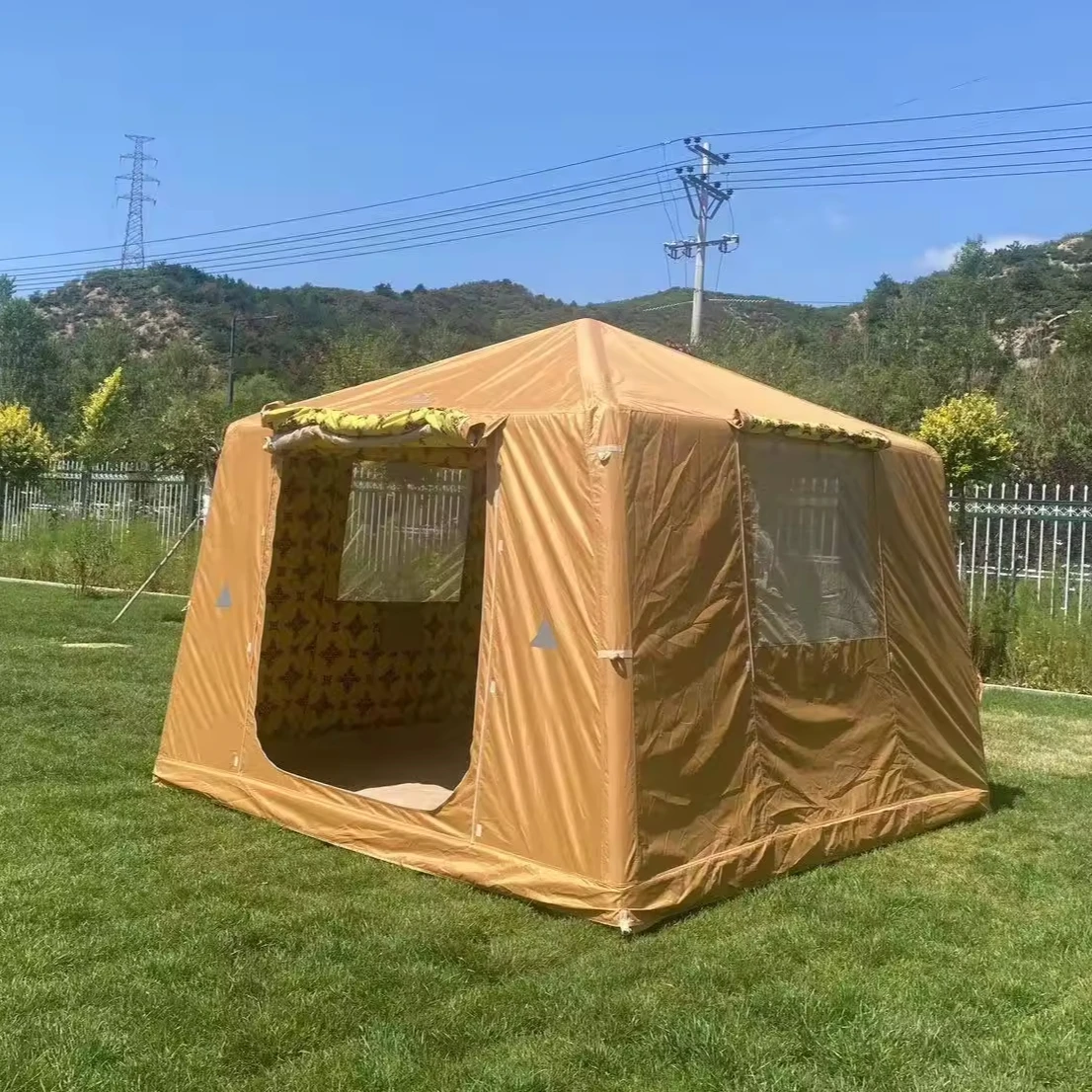 Yatu High quality outdoor air tent 8 square meters outdoor inflatable camping tent for inflatable camping tent