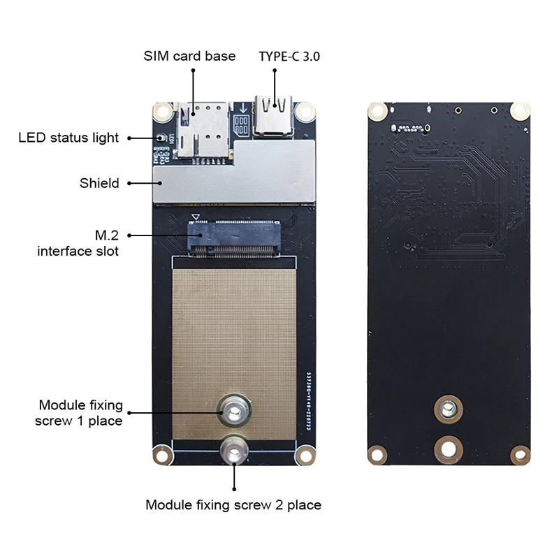 Адаптер M.2 к USB 3 0 Type-C с слотом для SIM-карты модуля