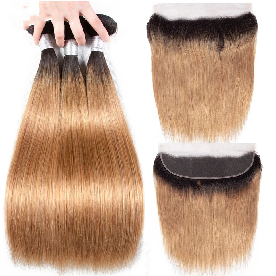 1b 27 Color Hair Bundle Body Wave Brazilian Ombre Hair Extensions Weaves Human Hair Weft