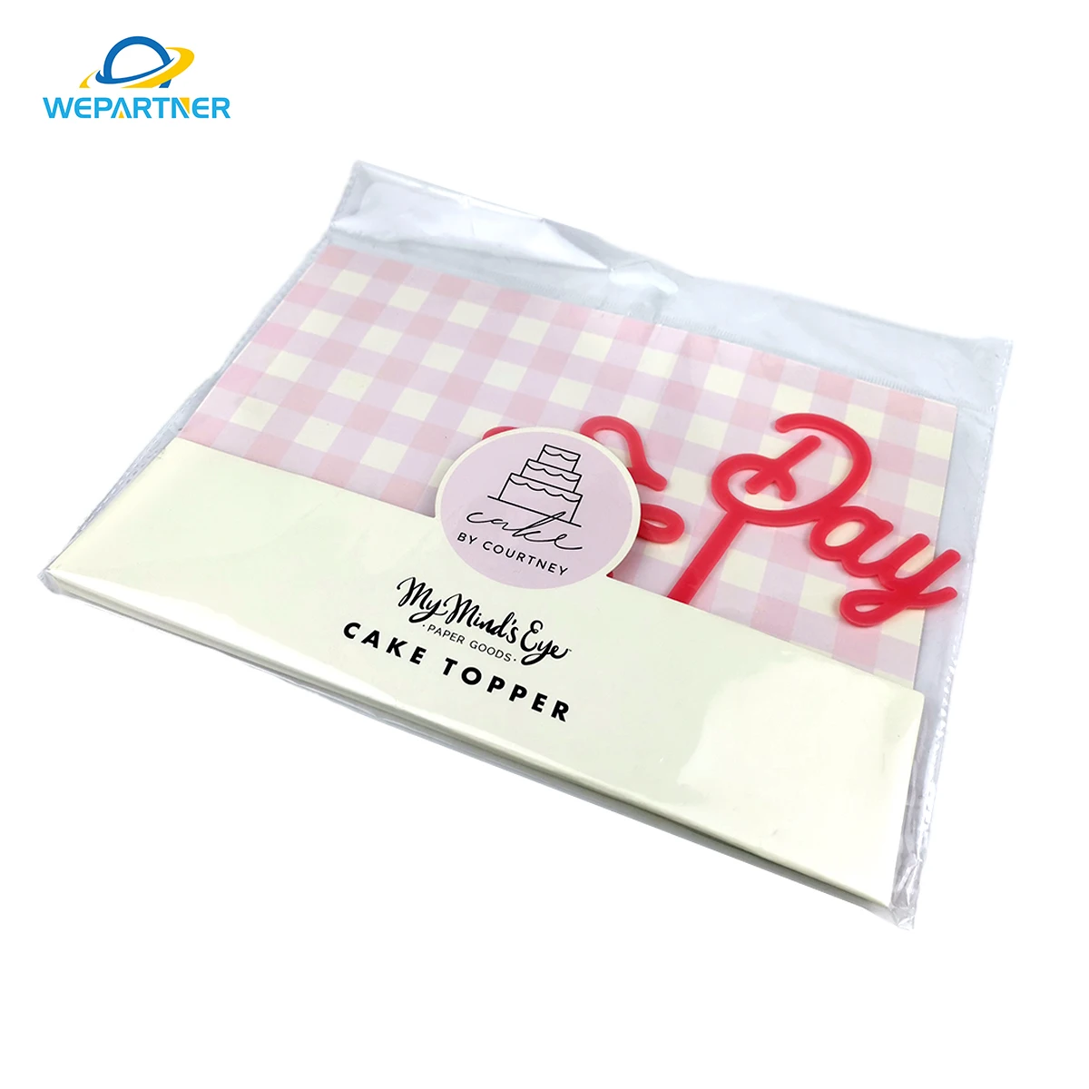 disposable wholesale cheap plastic happy birthday cake decoration