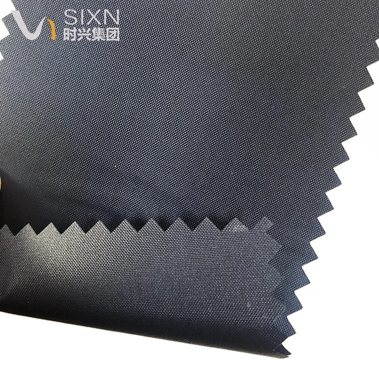 190T Polyester Taffeta Ready To Ship WR PU Coated 450mm Black Iris 19-3921 TCX Bag Lining Fabric