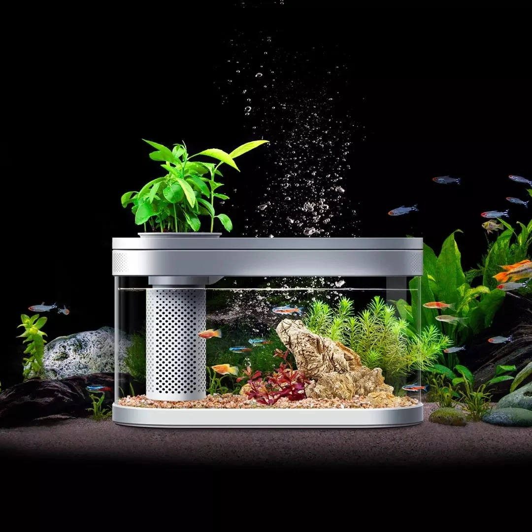 Smart Water Tank 180 Pro Xiaomi Youpin Aquarium Double Filtration Lighting System WIFI Mijia APP High Quality Automated