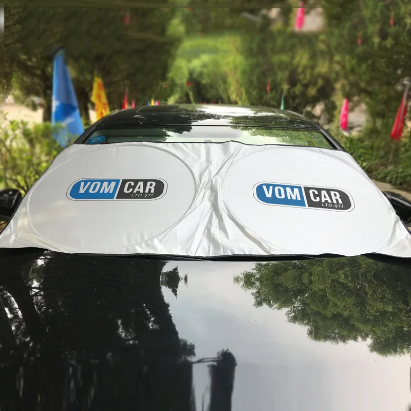 Custom Promotional Printing Foldable Car Parking Sun Shade Windscreen Visor Window Sunshade for Car Front Windshield Shades