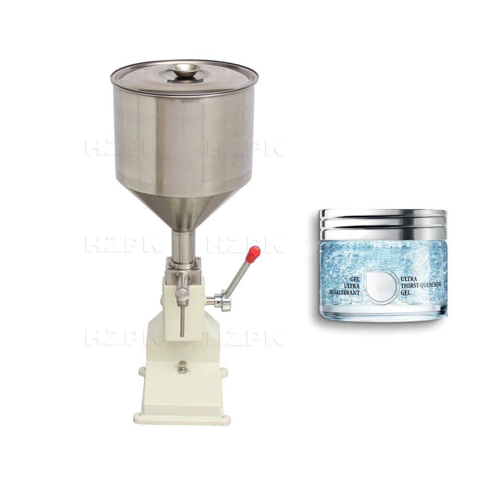 hzpk A03 manual piston 10ml vial flacon attar lipstick filling machinery liquid small