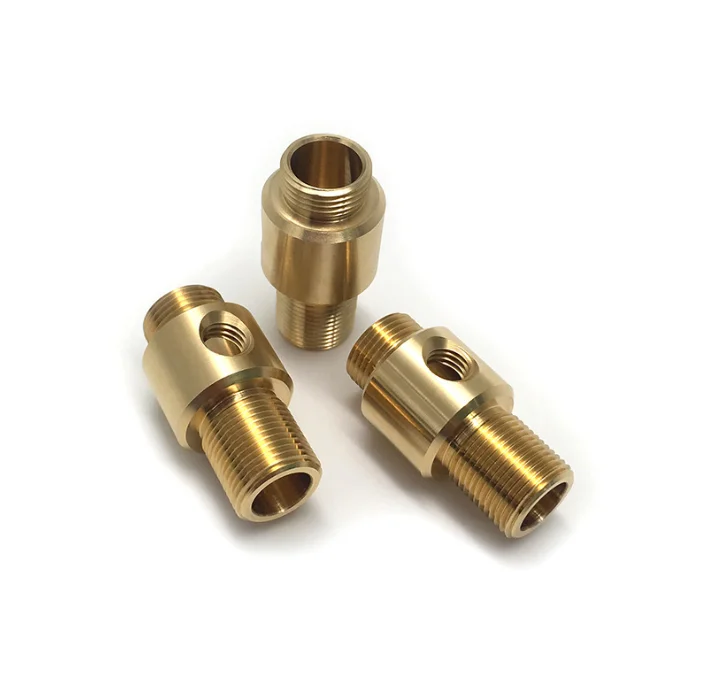 Customized Non Standard Brass Bolt  Brake Line Adapter Fitting Male Adapter Fitting CNC Turning Hardware Parts