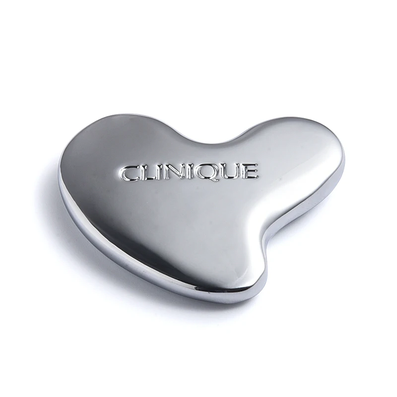 New Design Custom Metal Zinc Alloy Brass Grasha Electroplate Guasha Facial Tool