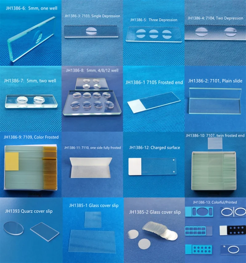 1.2mm thin 7103 glass Single Depression one well concavity slides Concave Cavity Microscope Slide