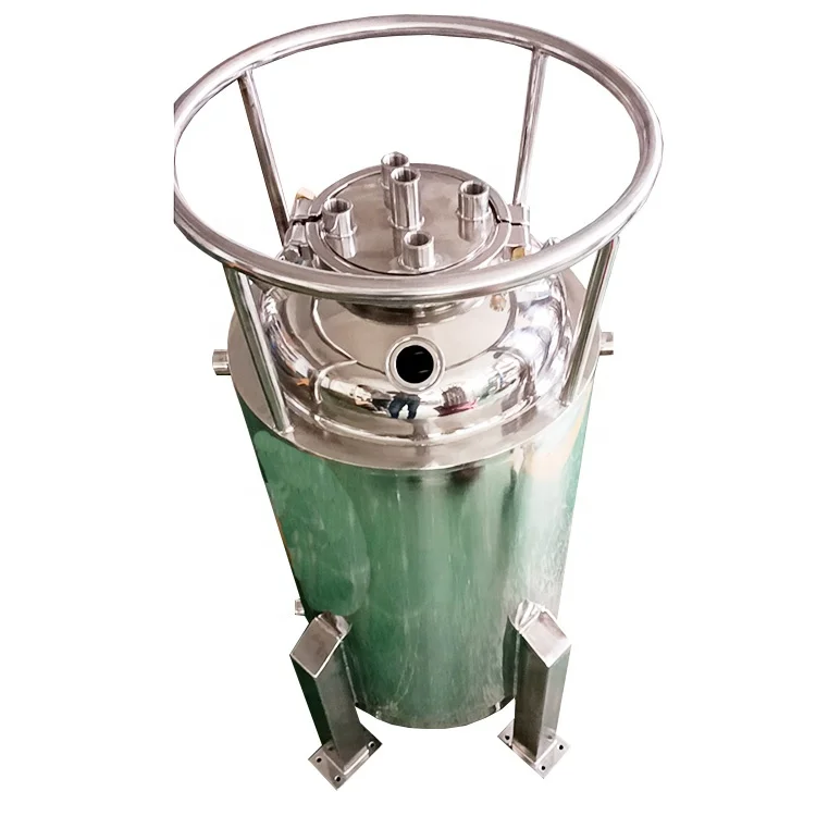 Double Jacketed Sanitary Stainless Steel Solvent Recovery LP Tank with Casters