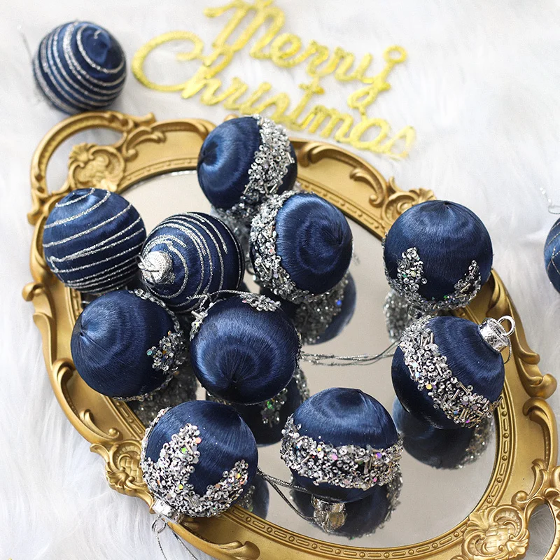 2024 Hot Selling Christmas Tree Pendant Christmas Supplies 6Cm Pvc Christmas Tree Decorations Balls