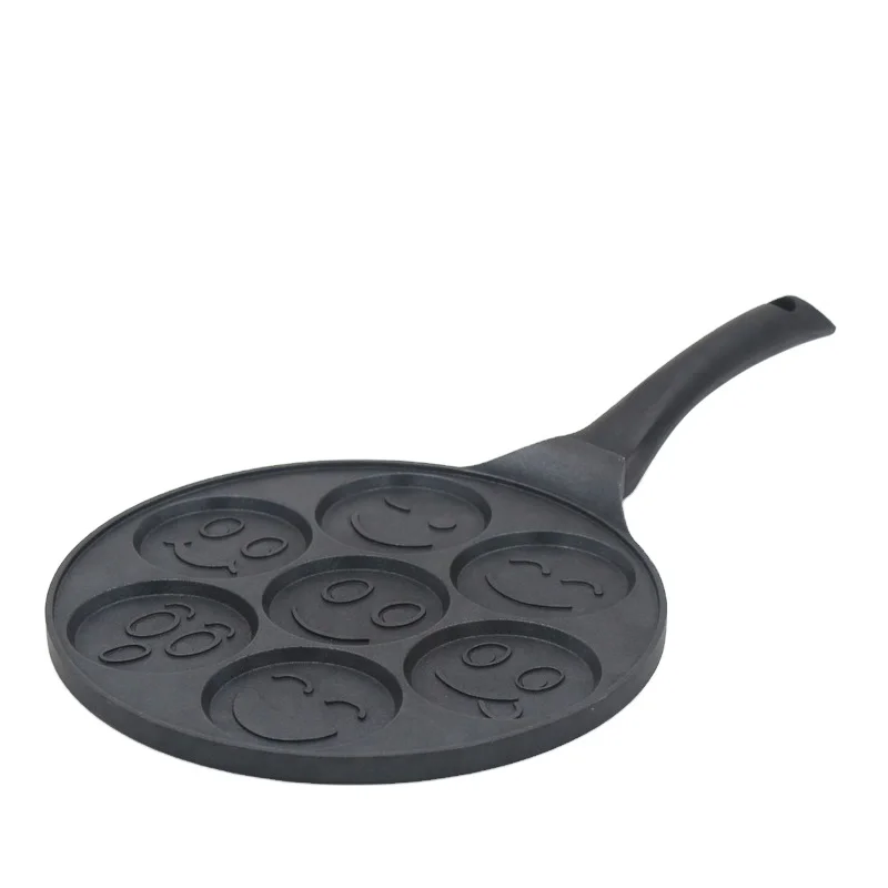 Литой под давлением алюминиевый гриль антипригарная круглая сковорода с ручкой