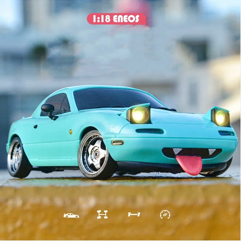 LDRC LD1804 RTR 1/18 шкала MX5 RC дрейф автомобиля из сплава RWD 2 4 ГГц полный пропорциональный пульт дистанционного управления с гироскопом ESP светодиодные фонари