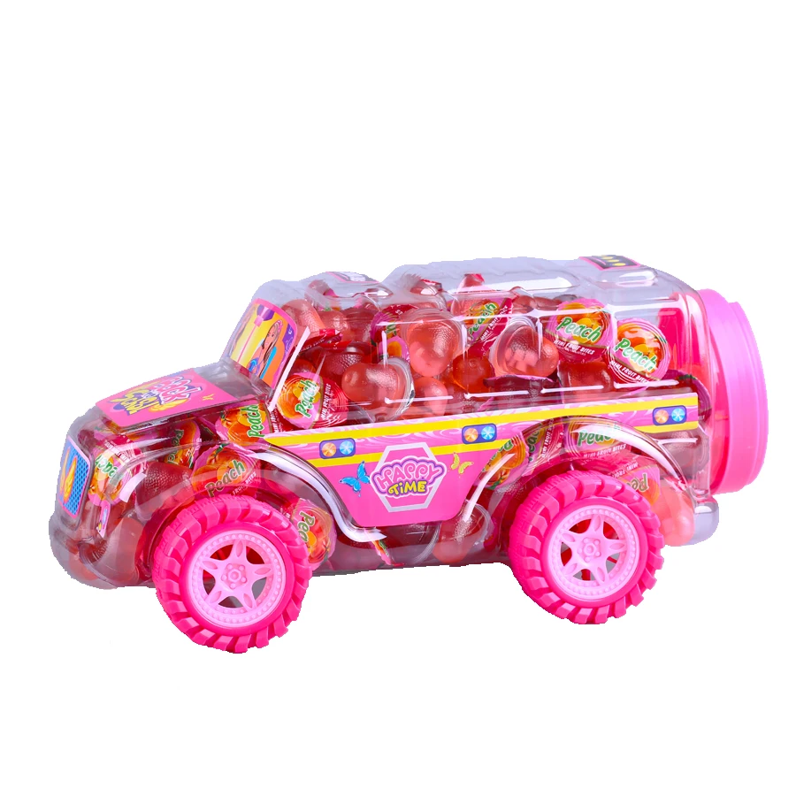 MiniCrush jelly snacks factory price wholesale 32g Fruity flavours coconut jelly with pink Princess Car packing