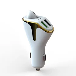 Factory Price Customization Wholesale QC 3.0 Dual USB Car Charger With Wireless Earphones