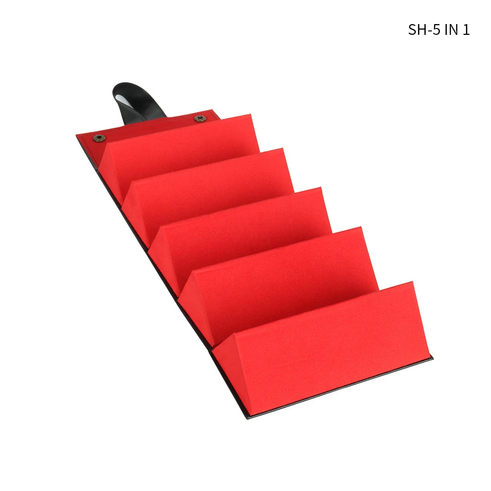 Popular high-end leather Texture carry Multilayer glasses case