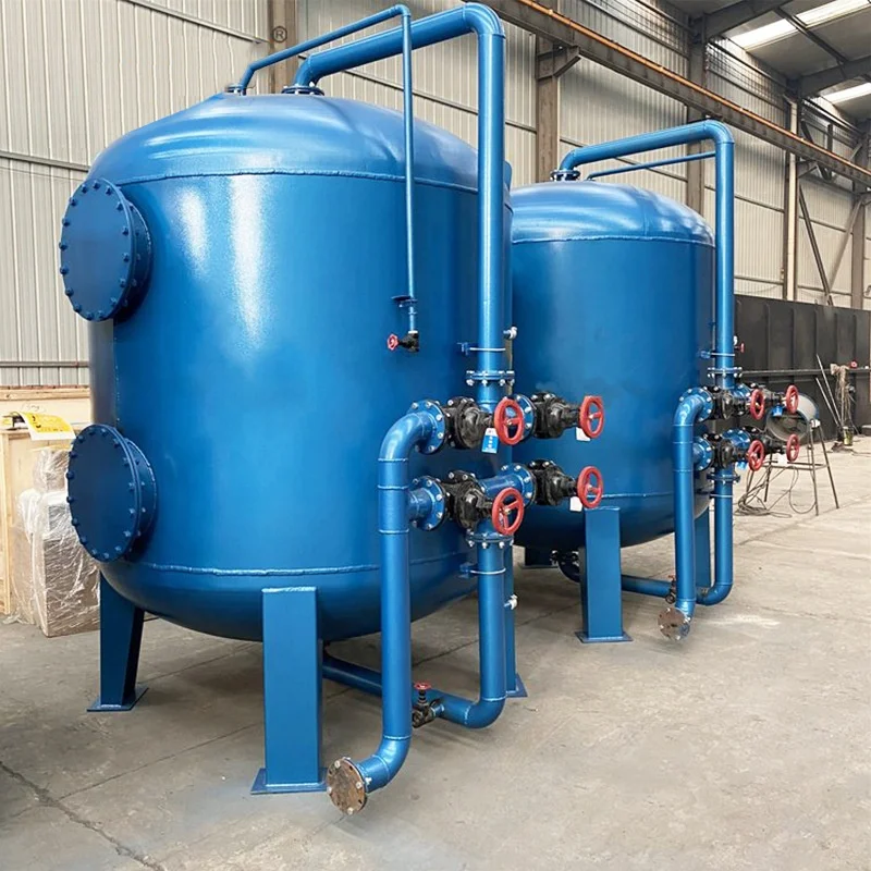 Quartz sand activated carbon multi-media filter water treatment pressure filter material mechanical filtration