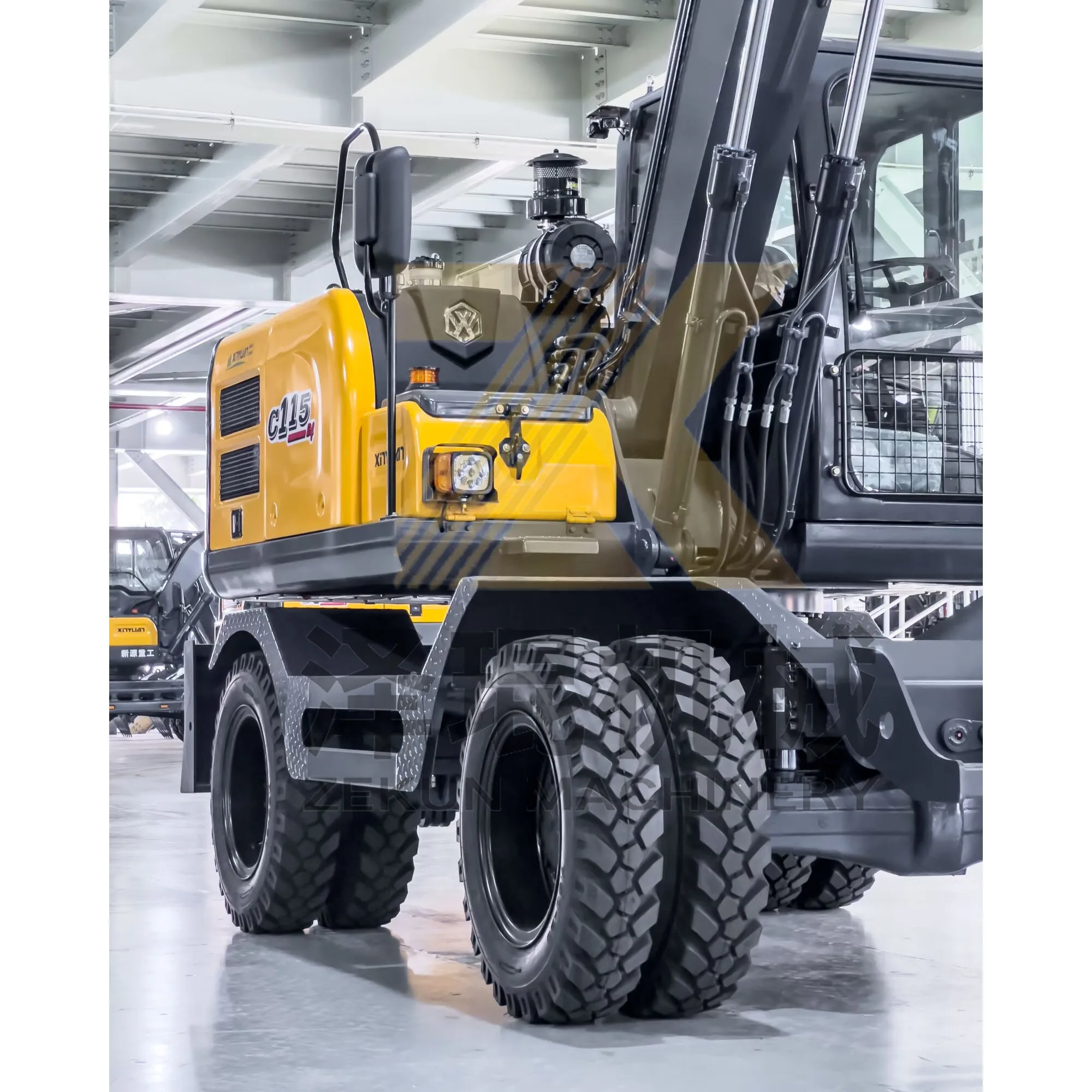used euro 5 low cabin mini bucket wheel loader excavator on with wheels 10 15 ton china in dubai