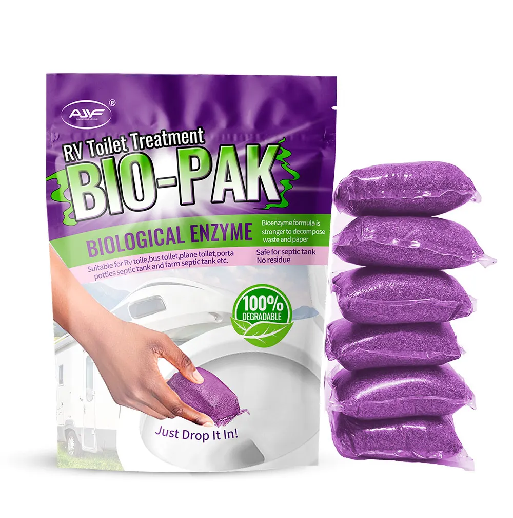 Degrable formula bio pak for septic tank decompose paper poo