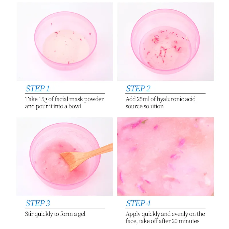 Private Label Hydrojellymask Face & Body Masks Beauty Vajacial Bulk Mascarillasl Facial Rose Powder Hydro Jelly Masks