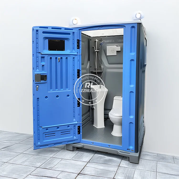 2025 Newly Designed Plastic Toilet Outdoor Portable Toilet Water Storage Sewage One-piece Toilet