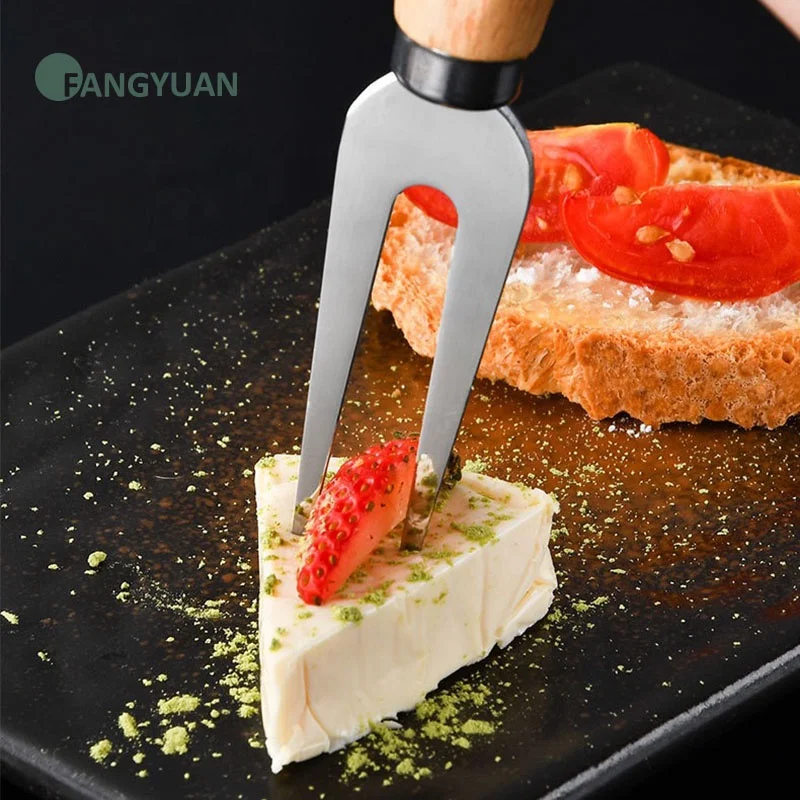 Набор ножей FANGYUAN из нержавеющей стали с деревянной ручкой и подарочной коробкой 4 шт.