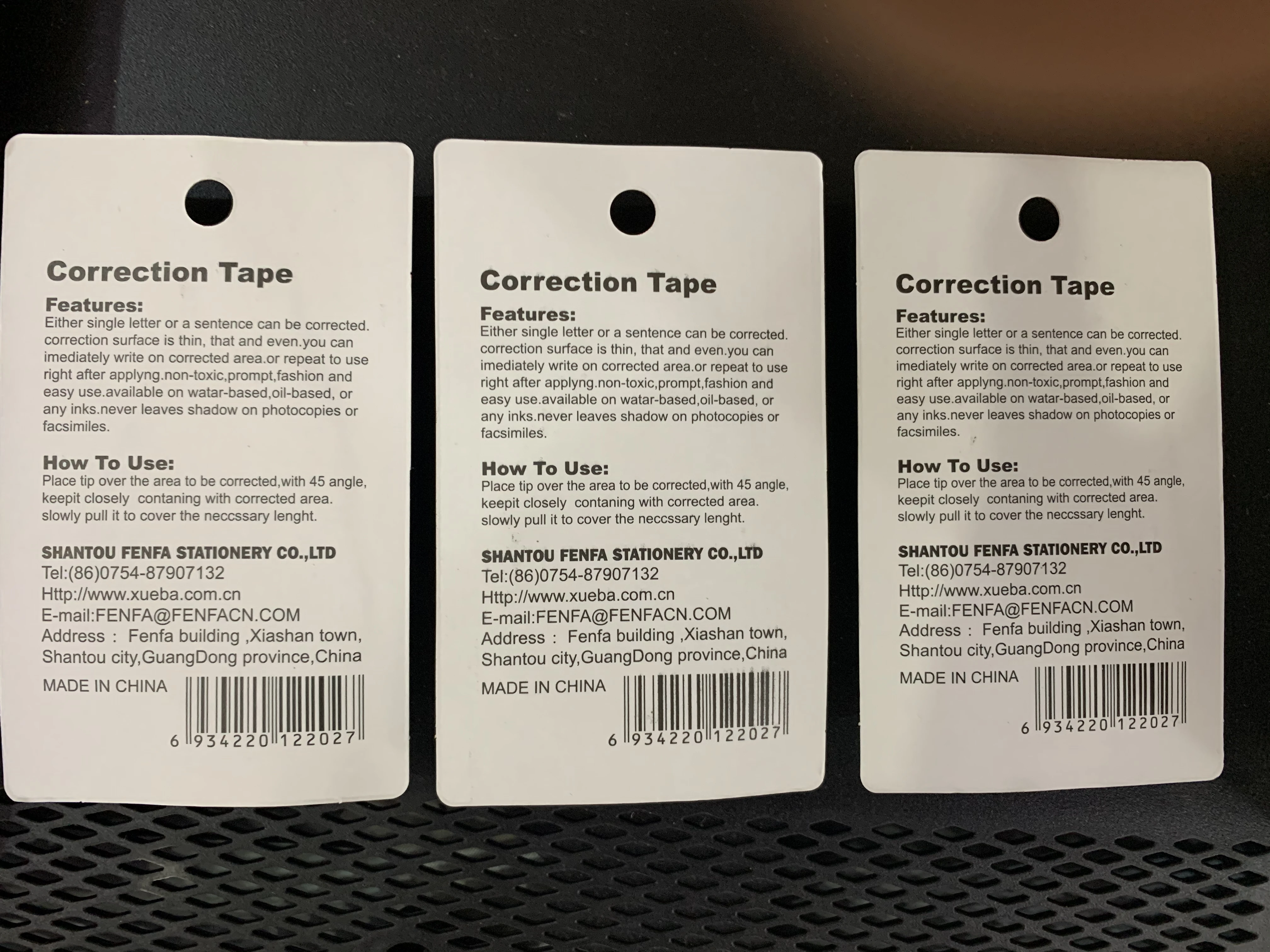 XB-B202 3m Office And School Stationery Supplies Daisy mini Correction Tape Easy To Use Applicator For Instant Correction tape