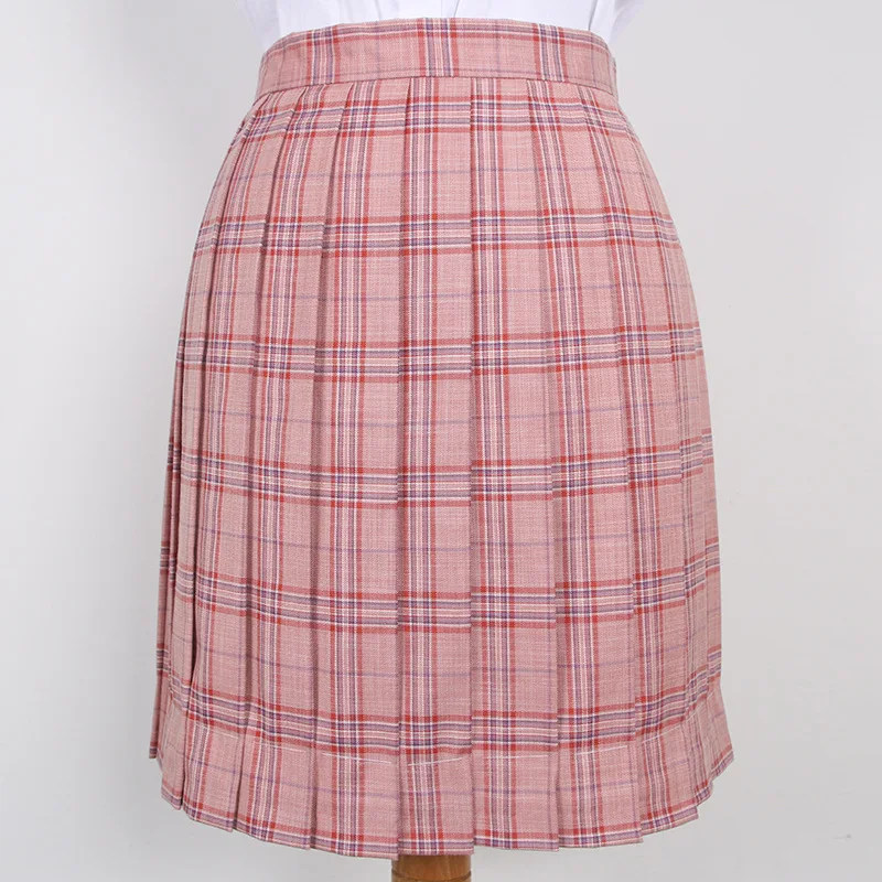 Korean Style Plaid Pleated Skirt student Spring fall High Waist Short Student 2024 New Summer girls school uniform Skirts