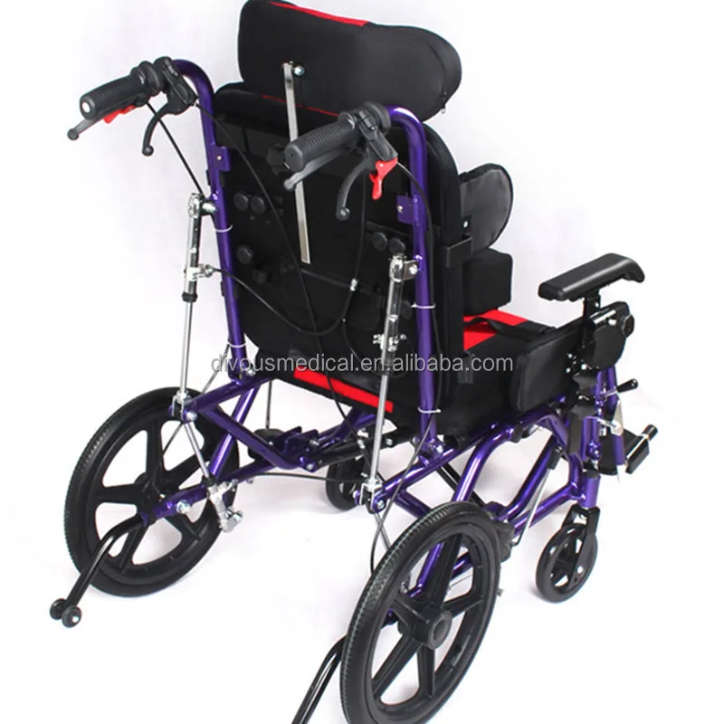 China portable lightweight foldable folding adjustable cheap wheelchairs for cerebral palsy children wheelchair manufacturers