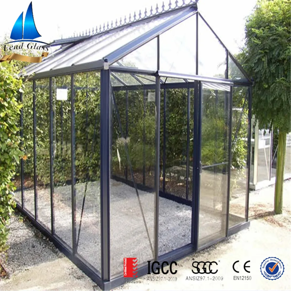 Custom Size Low E Tempered Laminated Glass Panels In 3mm 4mm 5mm 6mm 8mm 10 mm For Greenhouse