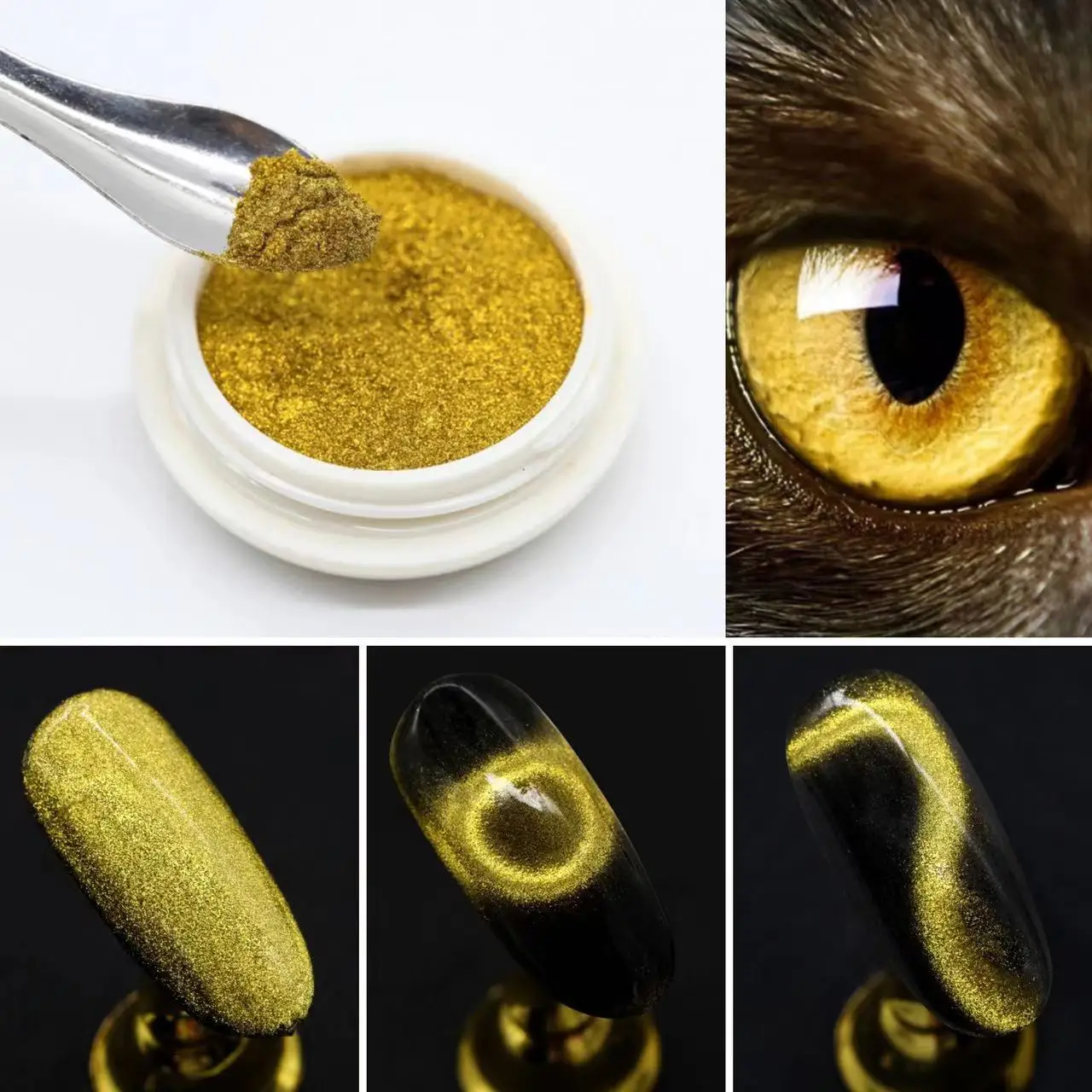 Wholesales 9D Nail  Art Cat Eye Magnet 10 Color Changing Cat Eye Magnet Nail powder