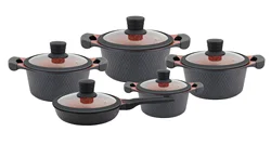 Алюминиевые кухонные кастрюли, гранитные антипригарные формы для кастрюль, алюминиевые кухонные принадлежности