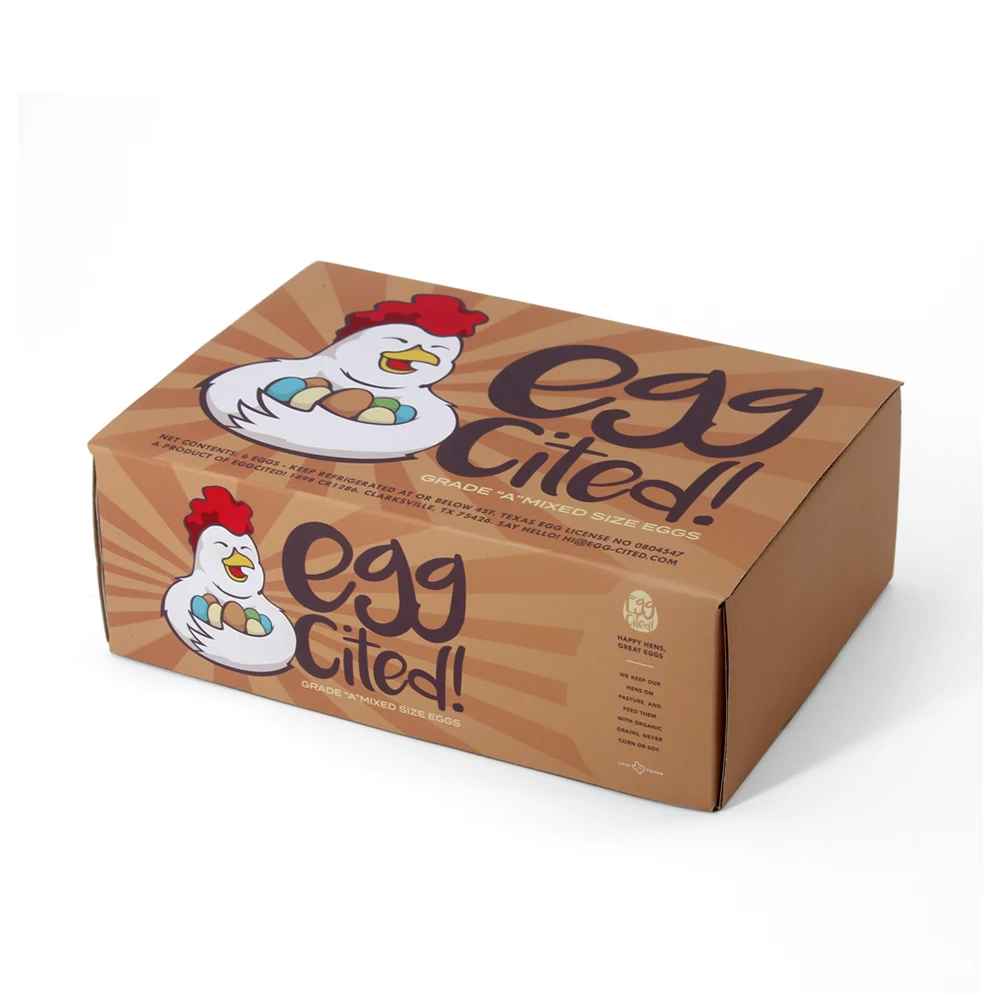 Custom environment friendly your logo products 12 pack chicken egg packaging egg cartons for chicken eggs