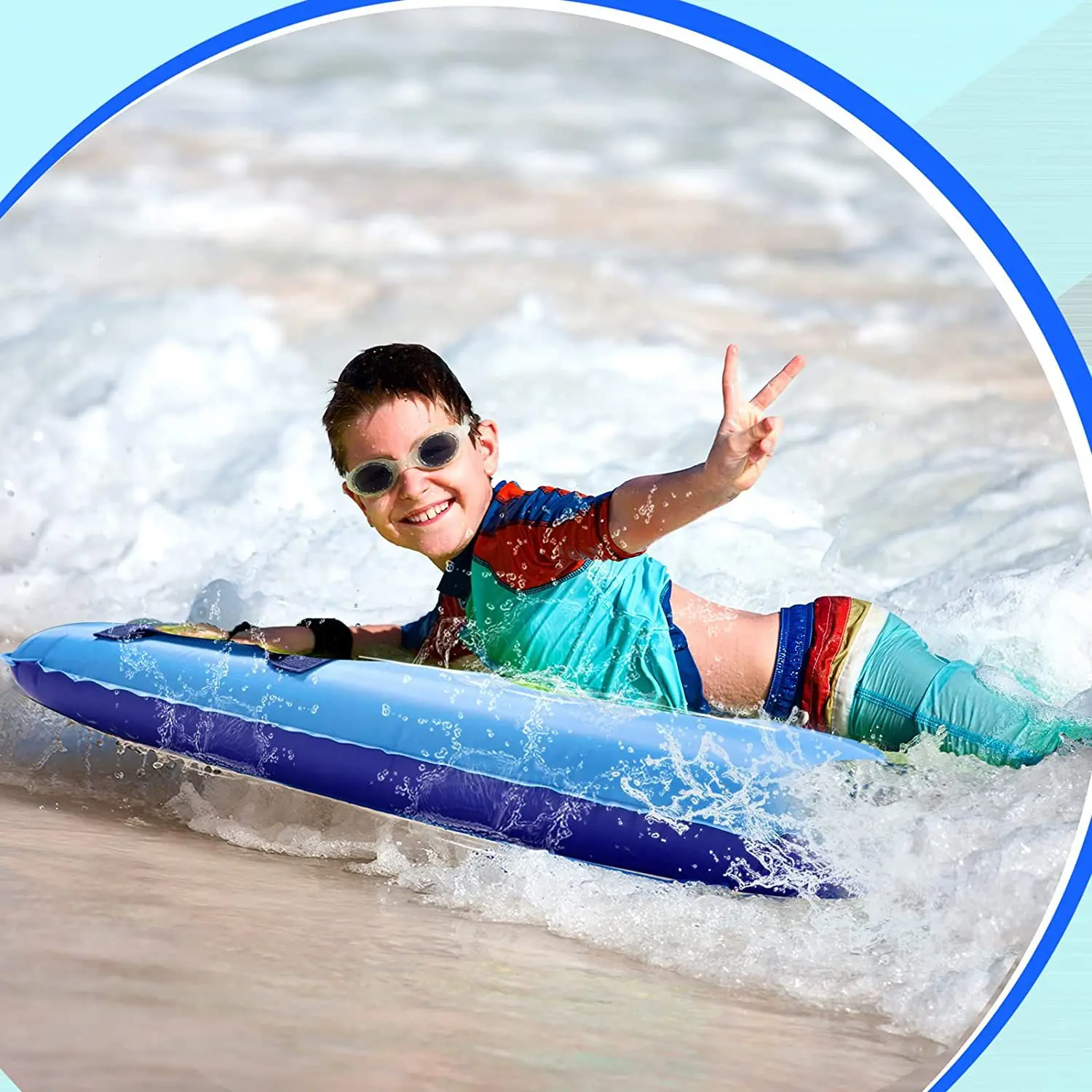 kids beach surf board inflatable surfboard children learning tour lightweight sea surfing wake board